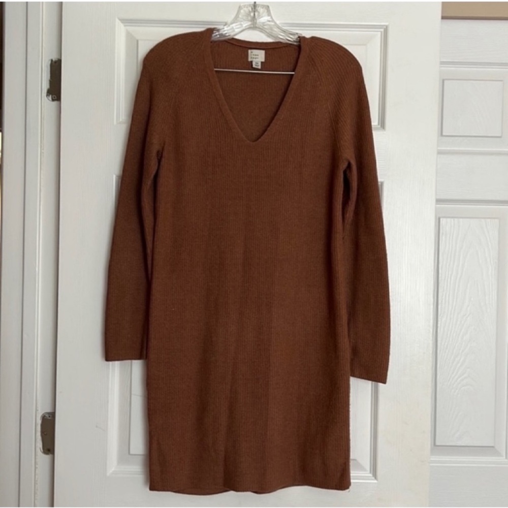 A New Day Brown Rust Sweater Dress XS